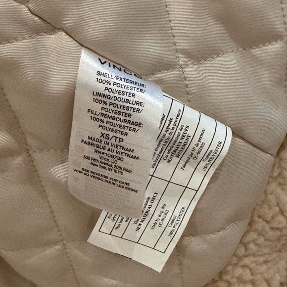 NWOT Vince Sherpa Faux Fur Jacket Size XS (retail $495) - Picture 16 of 16